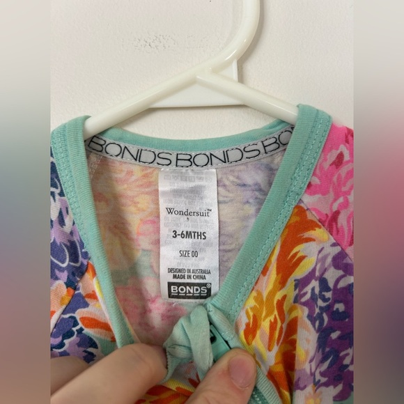 Bonds Zip Wondersuit Earth Angel Floral 0-3 Months - Size 00 - Picture 2 of 4